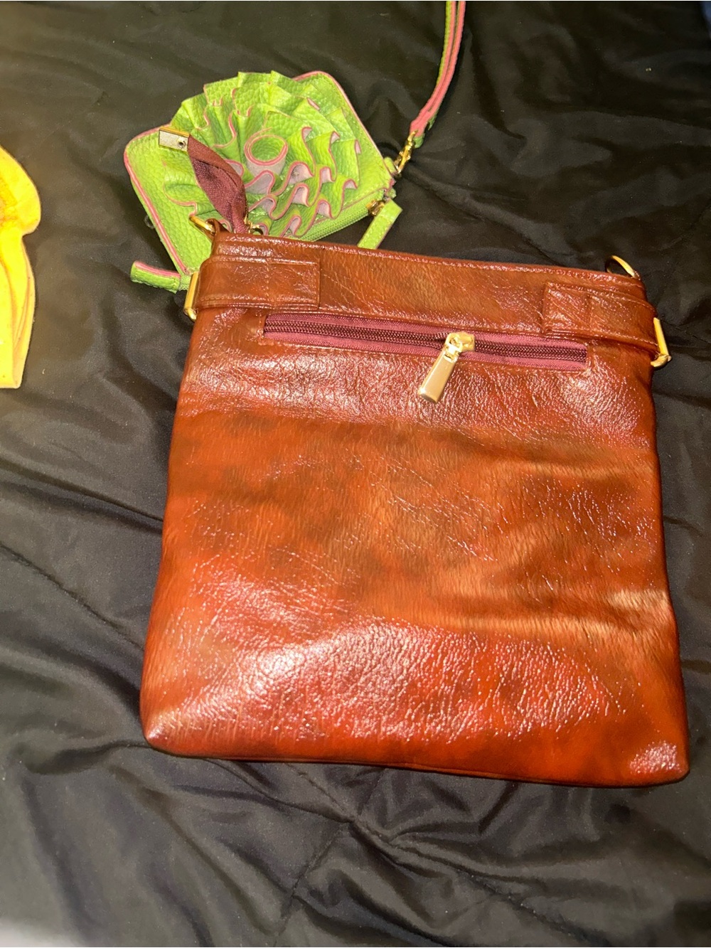 Leather Crossbody Bag in Brown - Women's Shoulder Purse